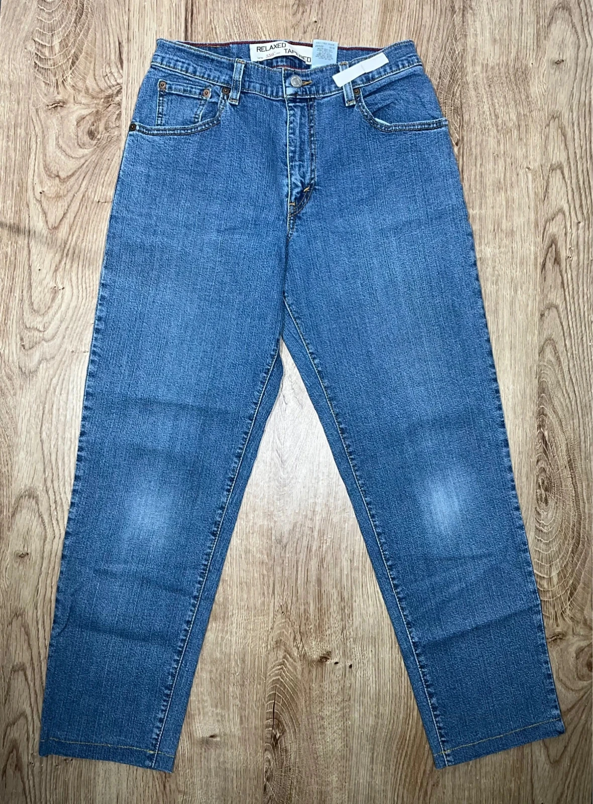 Jean Levi’s Homme 550 Relaxed Tapered 6M Vintage 99% Coton Bleu  Lvh 076 – photo 2